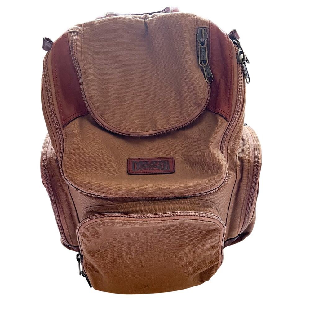 Duluth Trading Company Rugged Brown Fire Hose Bulldozer Backpack